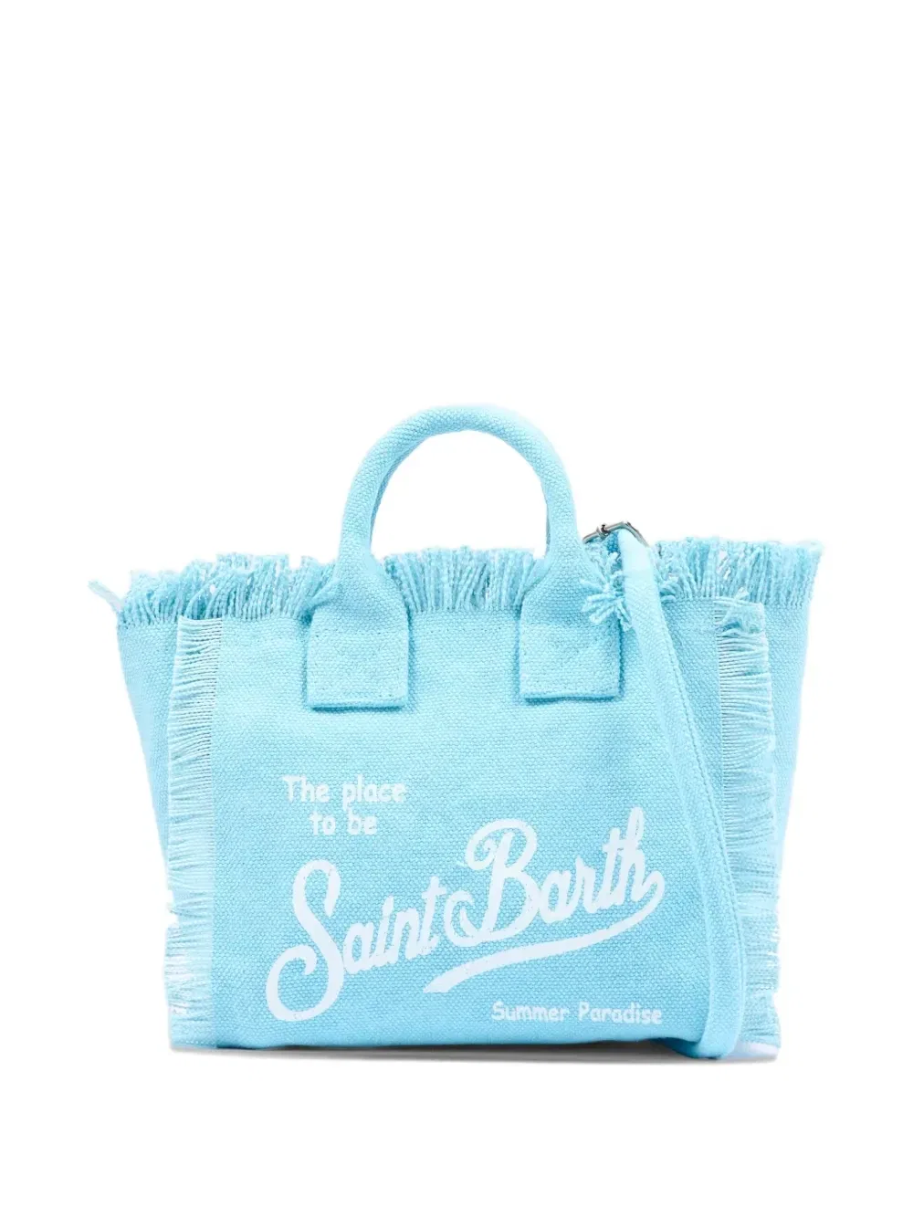 Мини-сумка Vanity с бахромой для пляжа MC2 Saint Barth Kids, синий