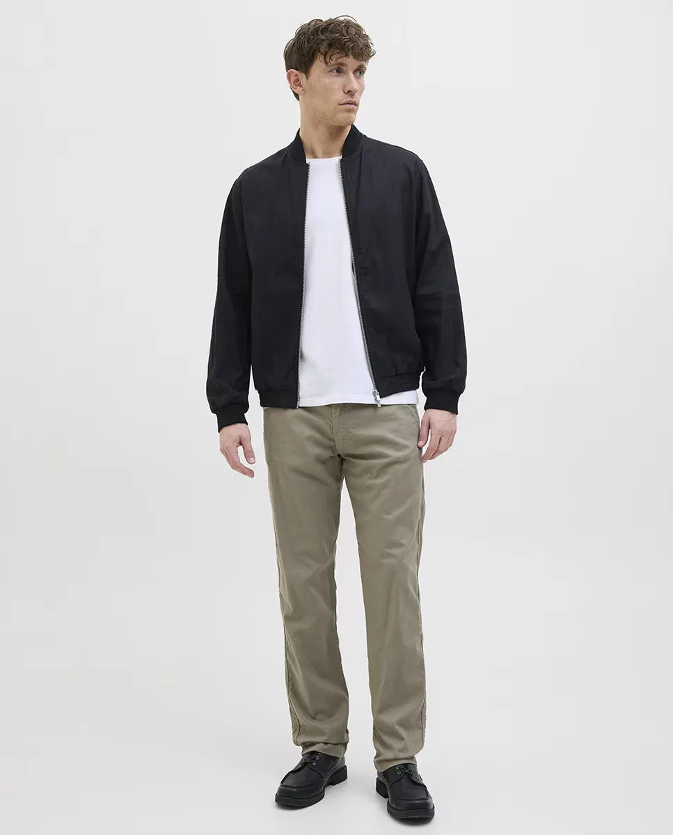

Мужские спортивные брюки с высокой талией и завязками Jack & Jones, зеленый