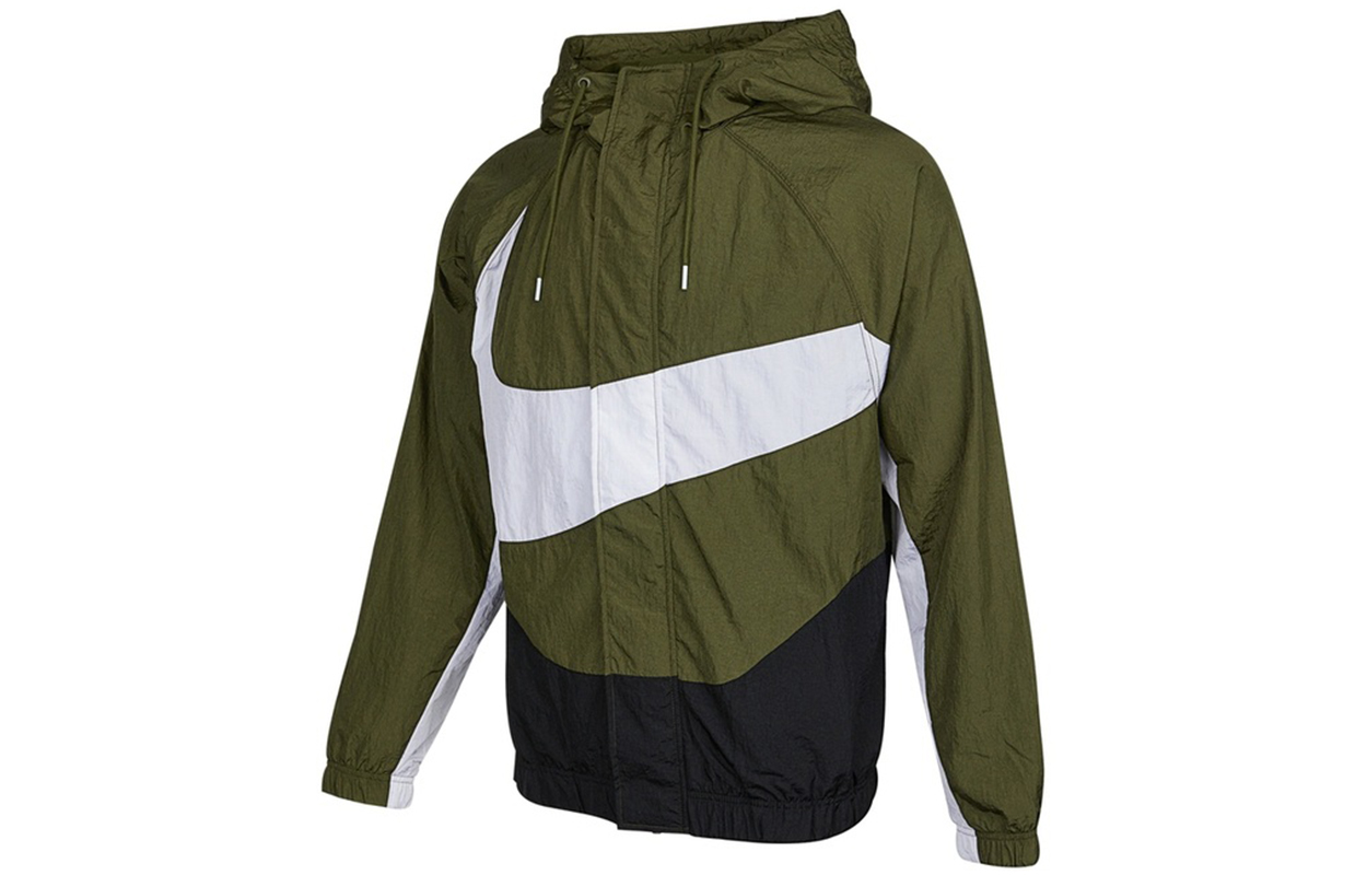 Nike Спортивная куртка весенняя мужская оливковая, Olive Green — фото 2