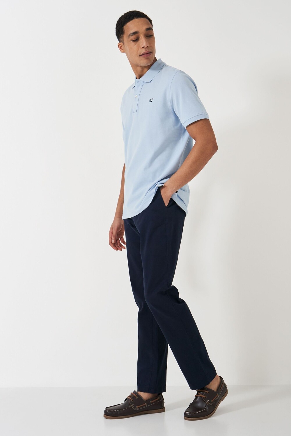 

Брюки-Чиносы прямого кроя для экипажа Crew Clothing Company, синий