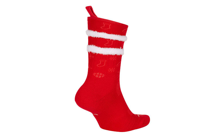 Носки Nike Unisex Elite Crew 'xmas' Sports Socks 1 Packs Red CK6786-657, красный — фото 3