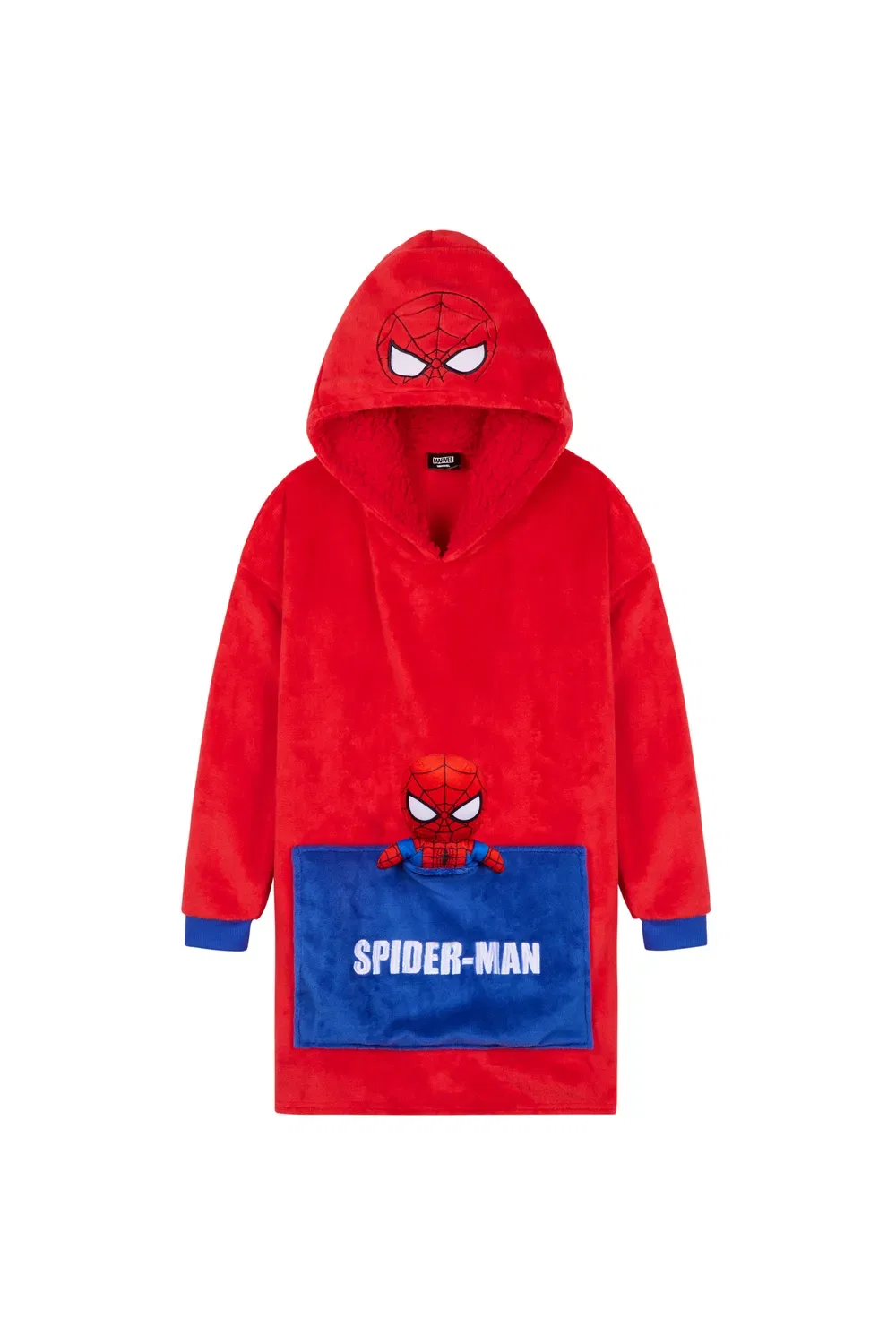 Толстовка-плед Spiderman с плюшевой игрушкой Marvel, красный
