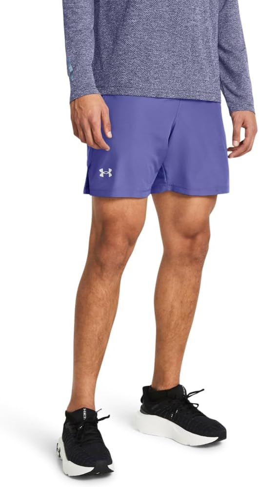 

Under Armour Мужские шорты Launch Stretch Woven 2-in-1, (561) Starlight/Starlight/Reflective