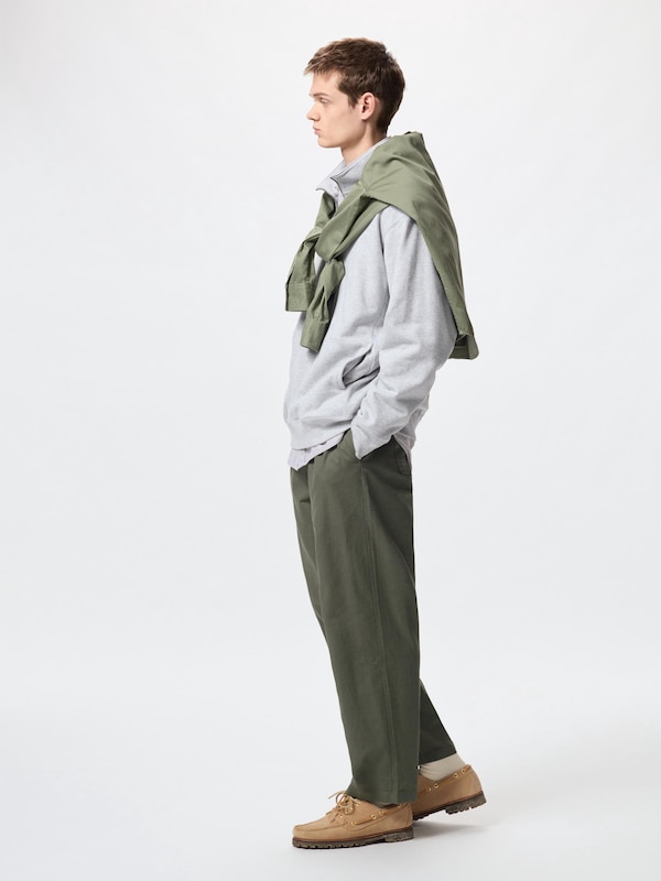

Легкие брюки из льняной смеси Uniqlo, зеленый