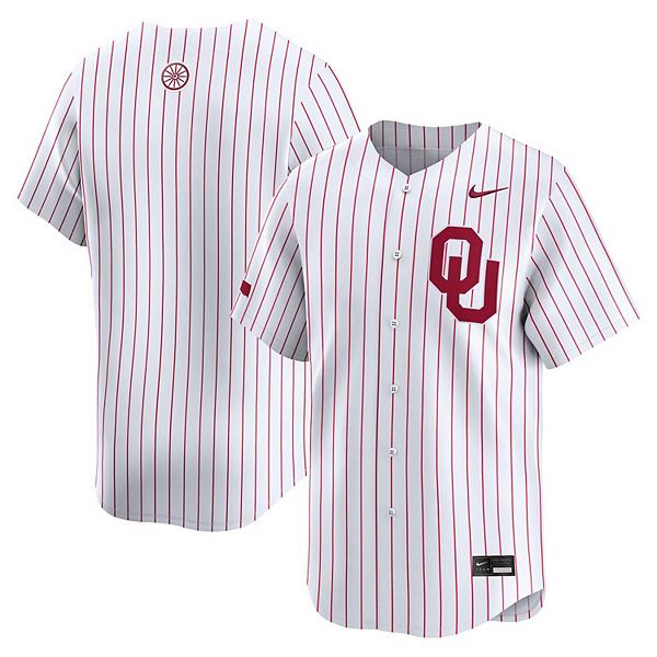 

Мужская белая бейсбольная футболка oklahoma sooners college limited Nike