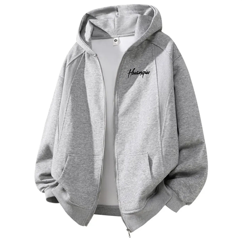 

Толстовка Unisex с капюшоном утепленная HUANQIU, серый