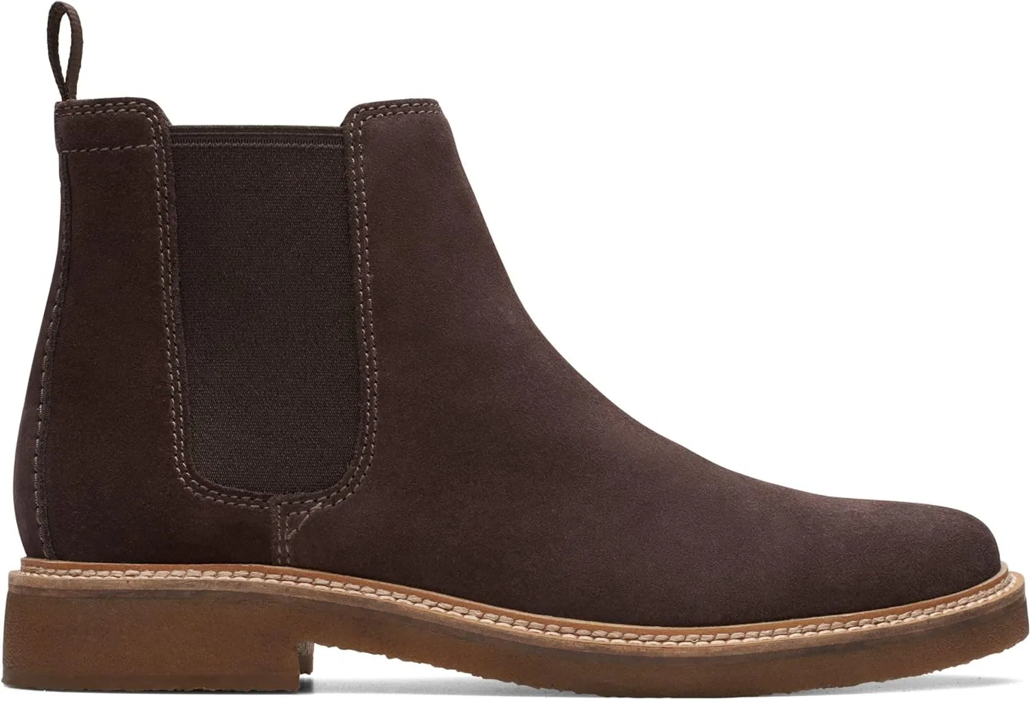 Мужские ботинки Clarks Clarkdale EasyChelsea, 2-Dark Brown Suede — фото 3