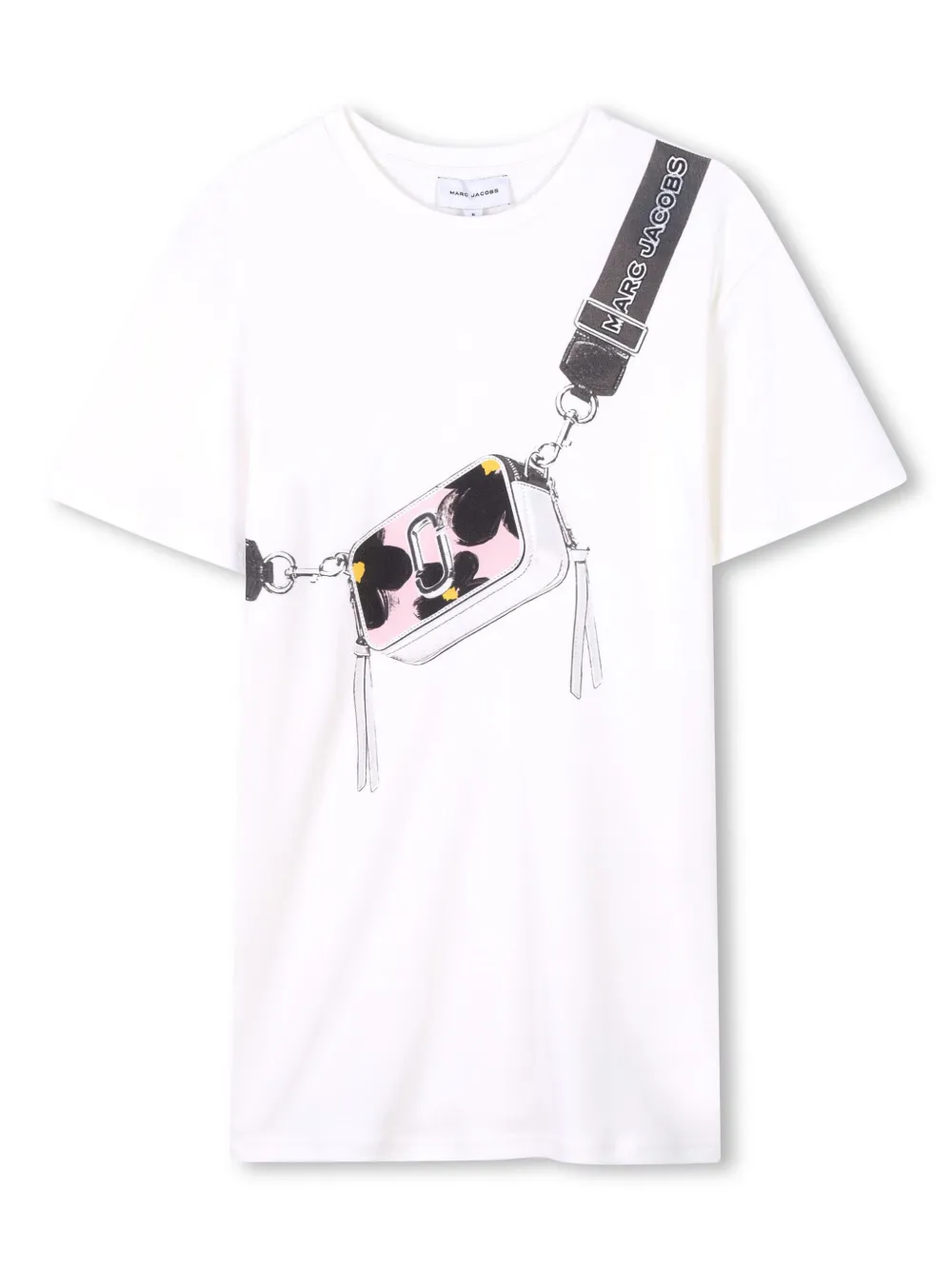 

Платье-футболка Snapshot Marc Jacobs Kids, белый