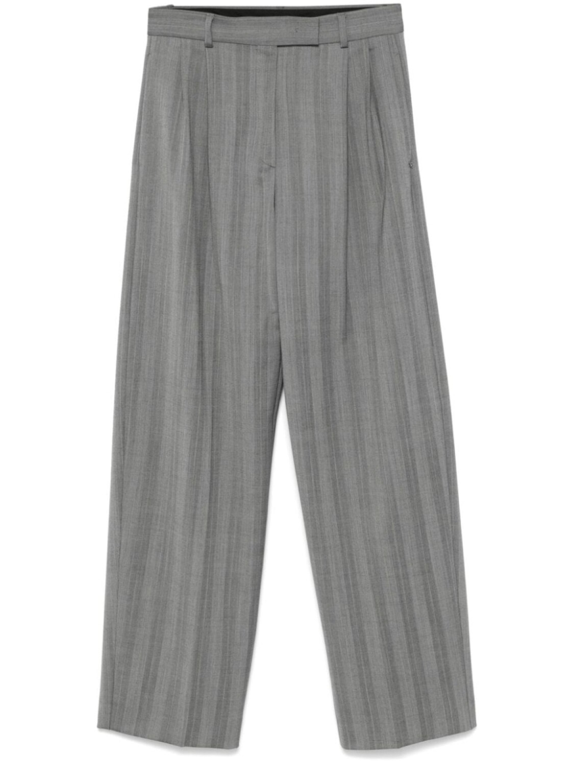 

Sportmax брюки широкого кроя, серый