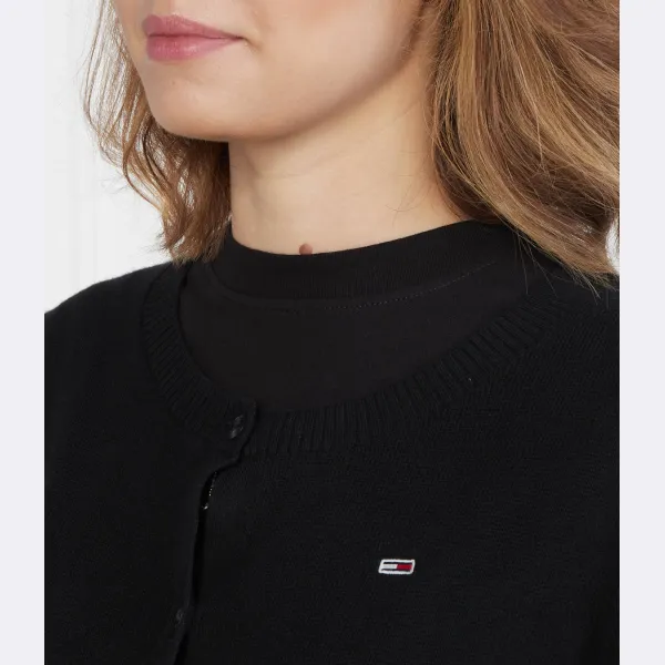 Кардиган стандартного кроя Tjw crp Essential Tommy Hilfiger, черный — фото 4