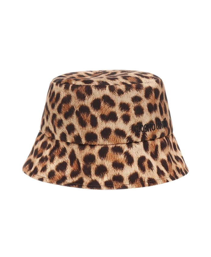 

Бейсболка с логотипом и леопардовым принтом Roberto Cavalli, коричневый