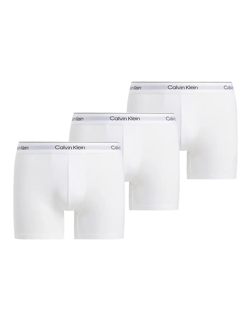 

Комплект из 3 трусов-боксеров Calvin Klein Icon Cotton Stretch, цвет "три в одном" белый