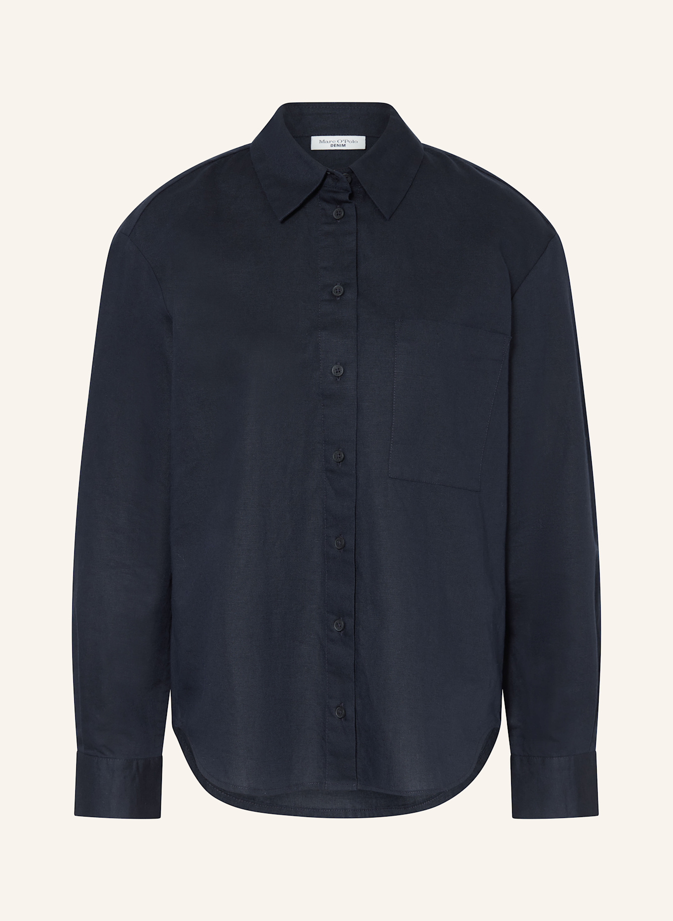 

Блузка-Рубашка с льном Marc O'Polo Denim, синий