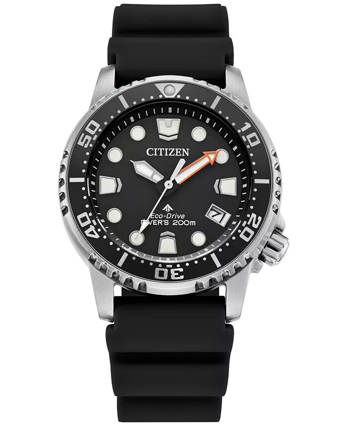 

Часы Eco-Drive унисекс Promaster Dive с черным ремешком, 37 мм Citizen