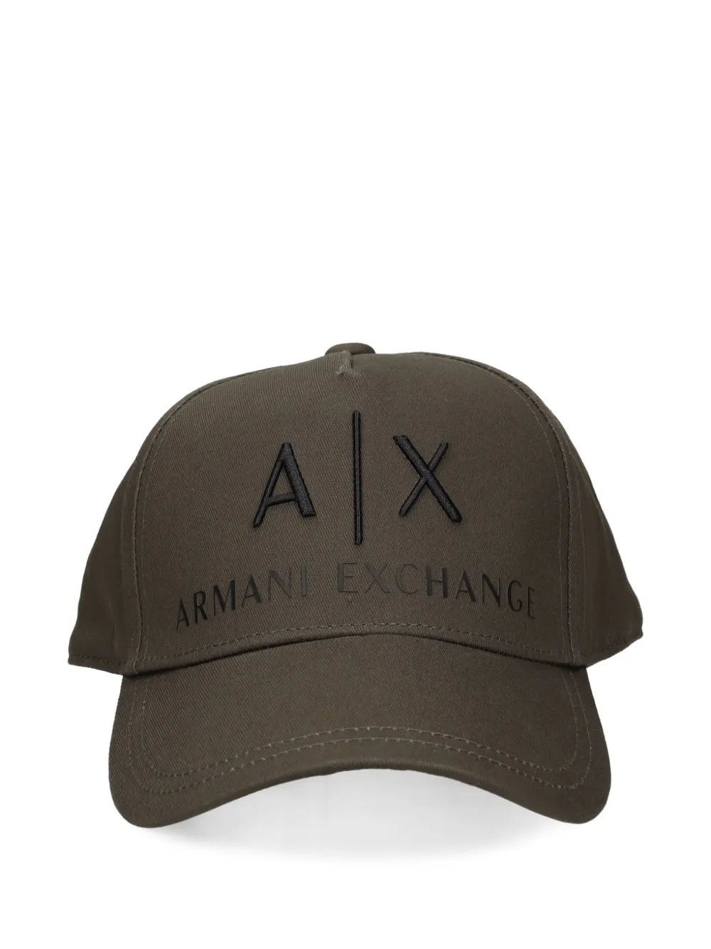 

Бейсболка с вышитым логотипом Armani Exchange, коричневый