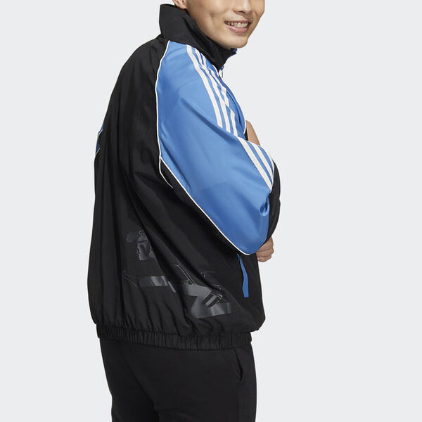 Толстовка adidas neo M radio w wb Casual Sports Stand Collar Jacket Black, мультиколор — фото 4