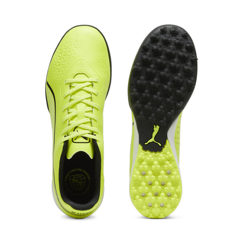 Бутсы KING MATCH TT для взрослых PUMA Electric Lime Black Green — фото 4