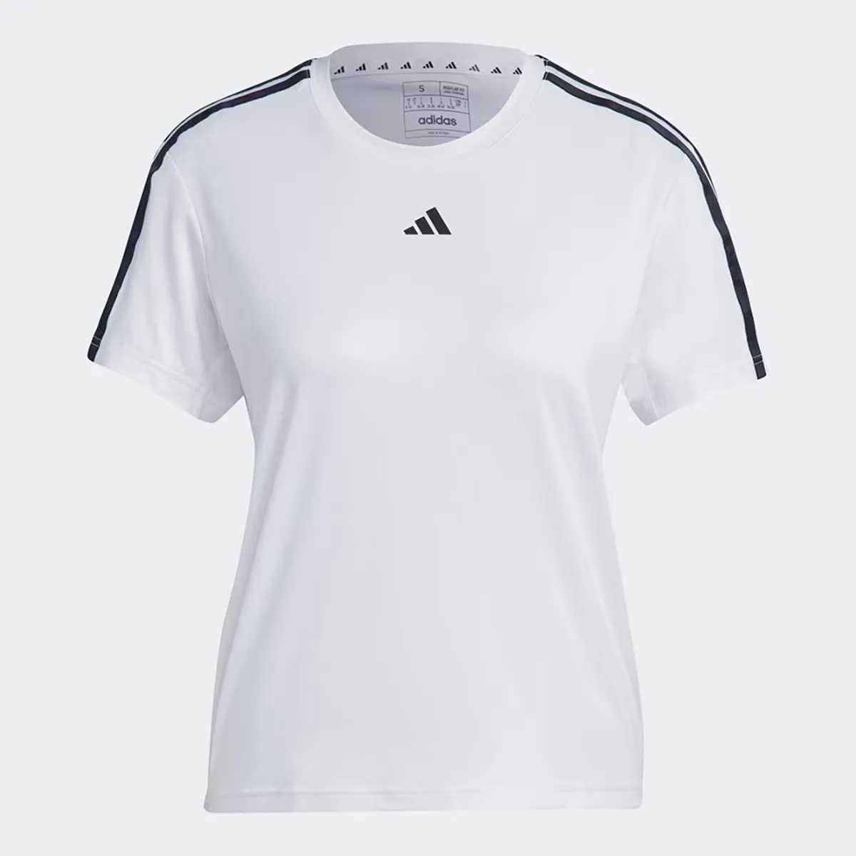 

Женская футболка Adidas AEROREADY Train Essentials 3 полоски, черный/белый