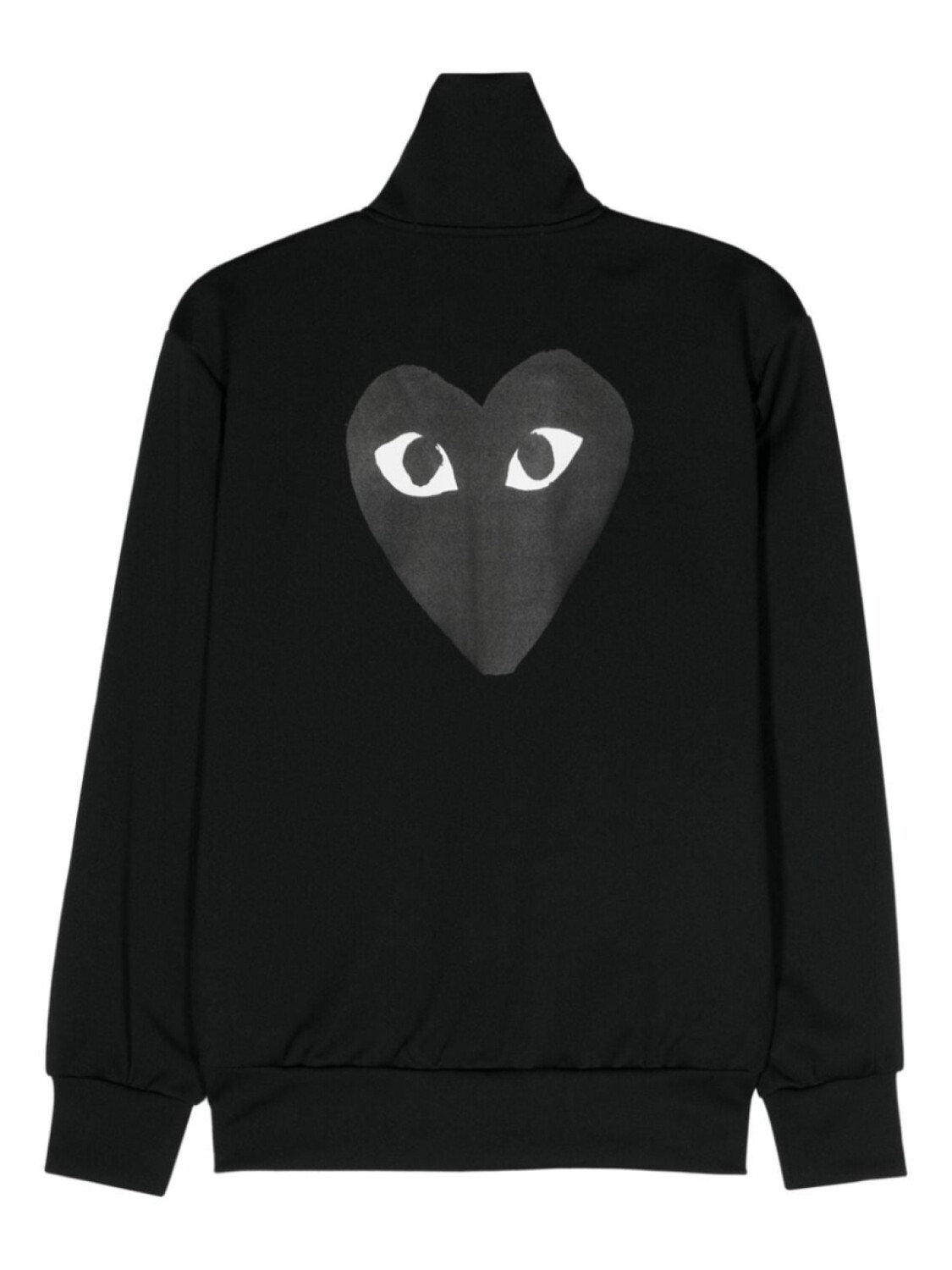 Comme Des Garçons Play спортивная куртка из джерси с принтом, черный — фото 2