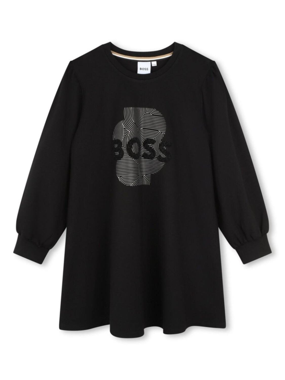

BOSS Kidswear платье-толстовка с логотипом, черный