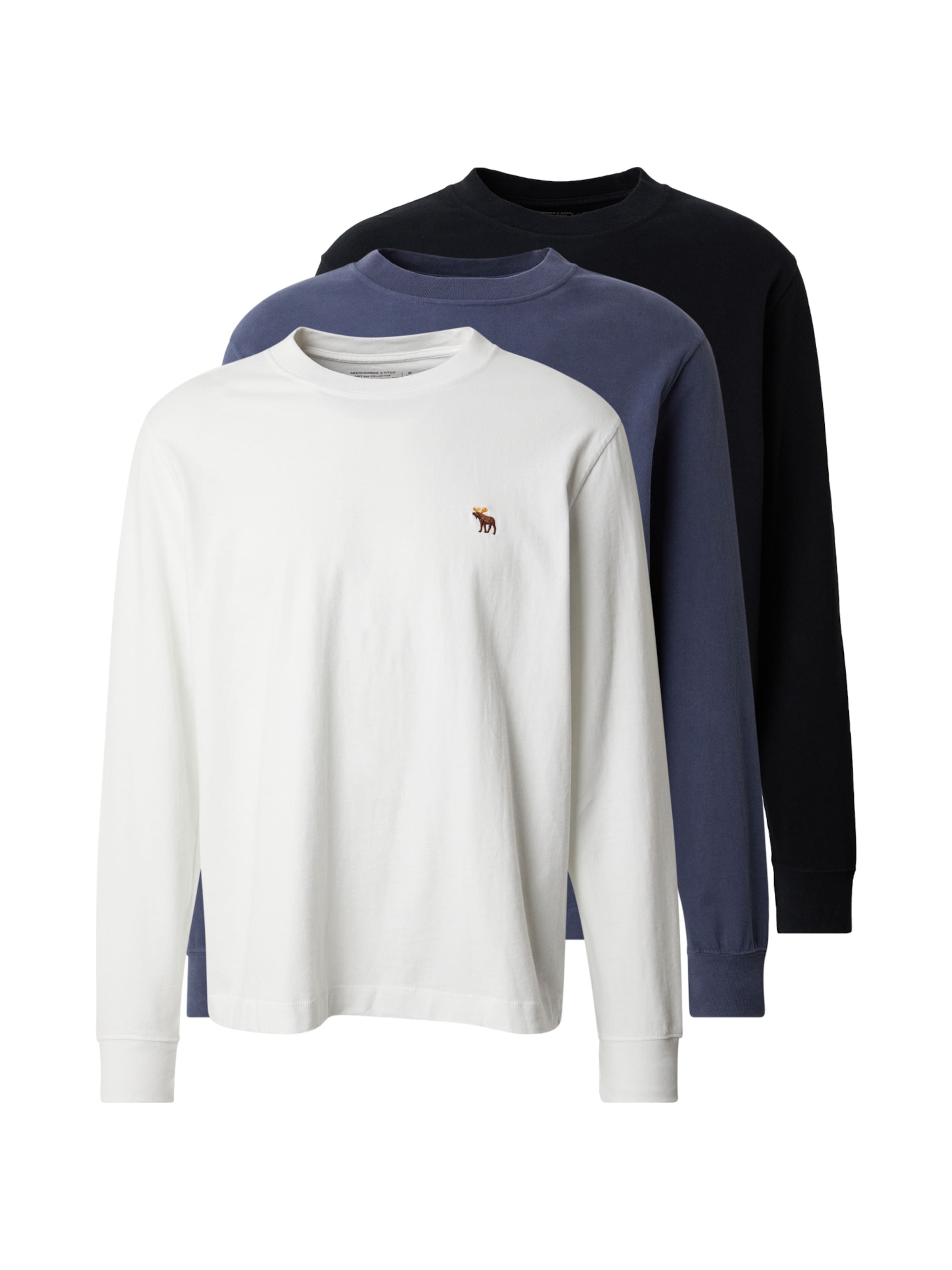 

Abercrombie & Fitch Футболка в цветах Navy, Black, White