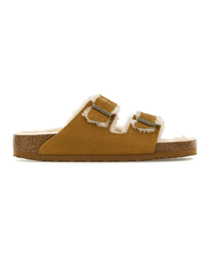 

Замшевые тапочки Arizona горчично-желтого цвета Birkenstock, коричневый