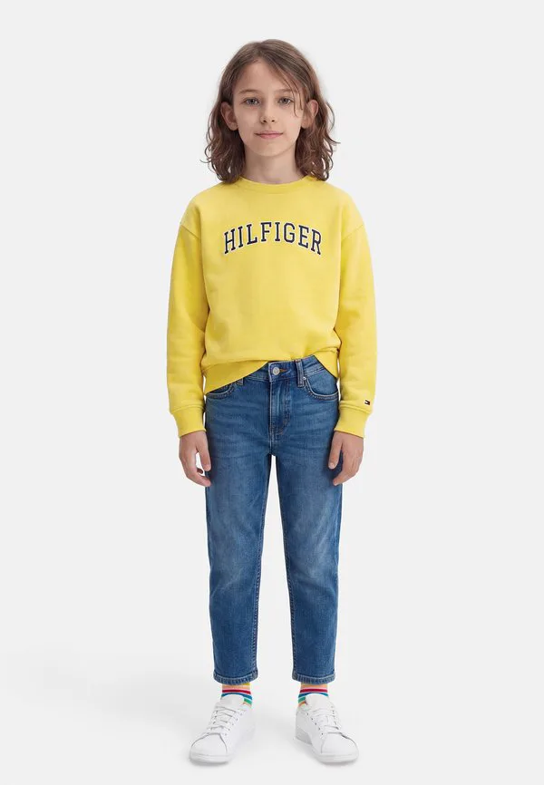 Толстовка с круглым вырезом и логотипом из махровой ткани Tommy Hilfiger, Yellow Dahlia