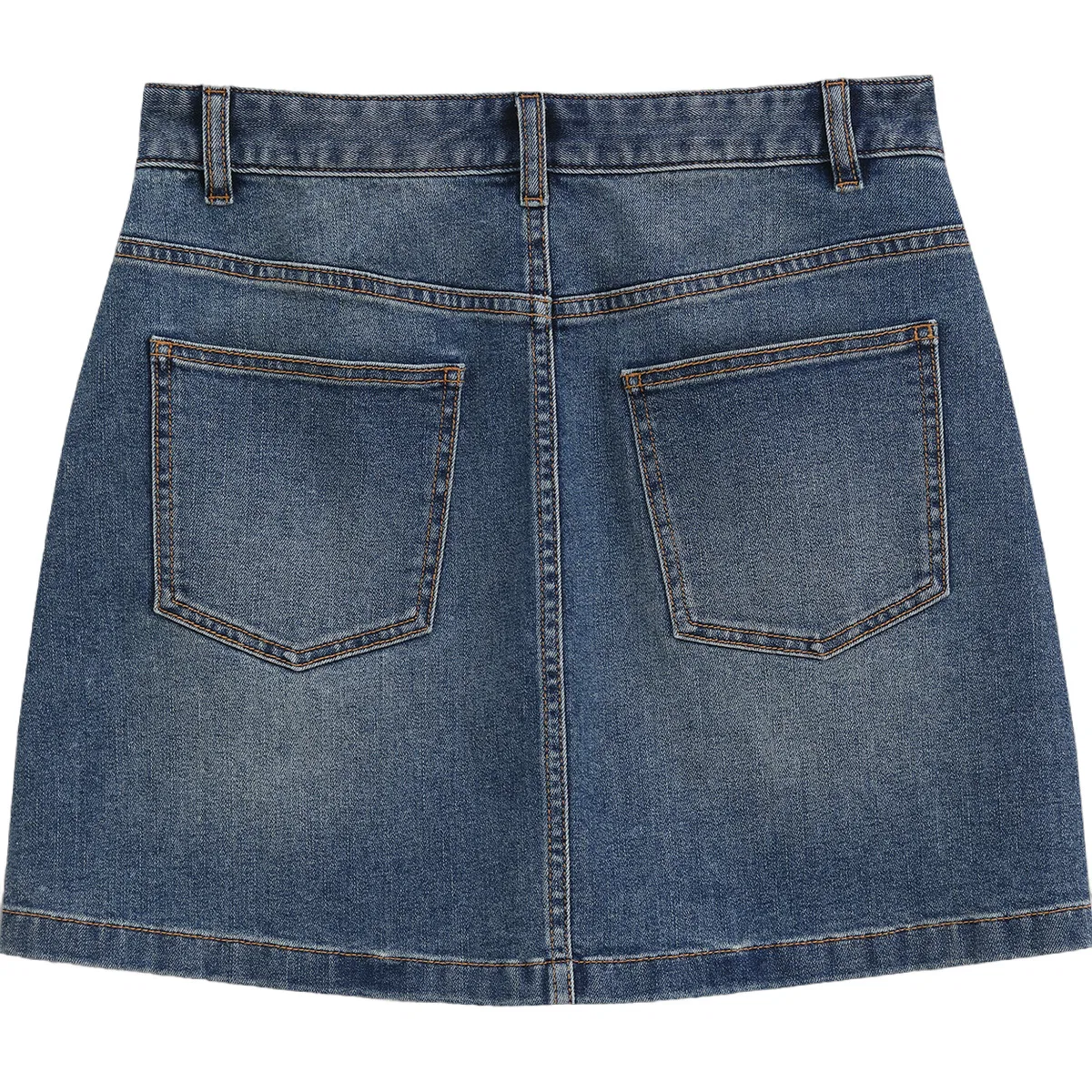Джинсовая мини-юбка GAP Blue Washed — фото 3