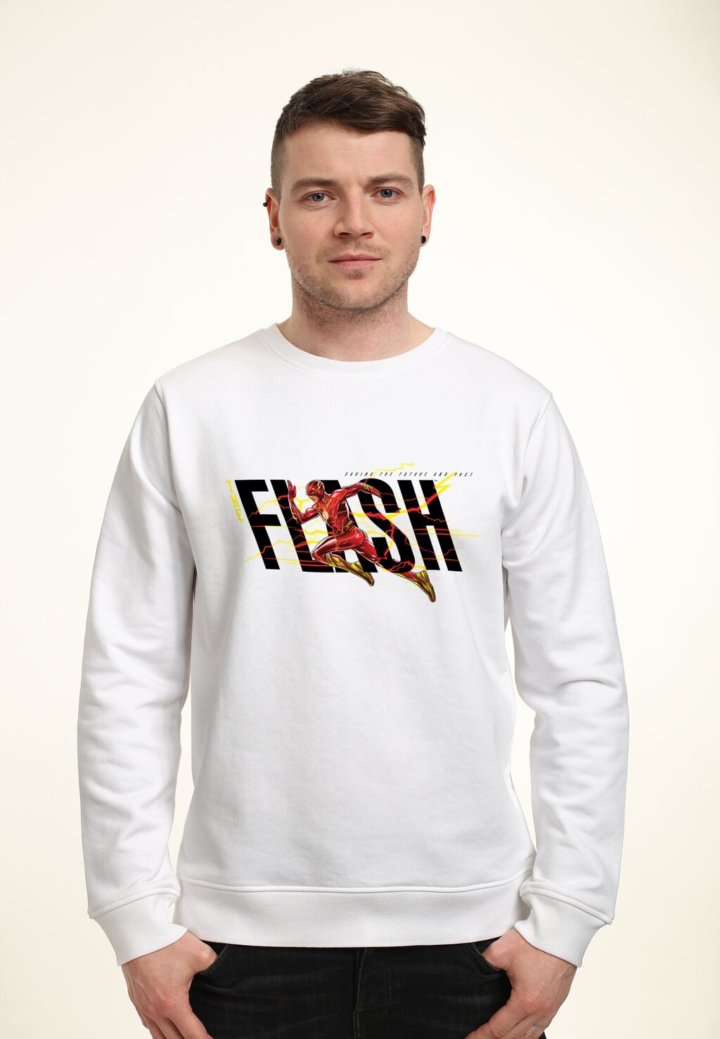 

Толстовка THE FLASH LOGO Henry Tiger, белый