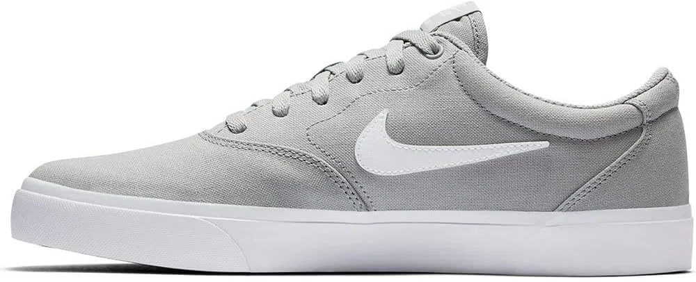 Кроссовки Nike SB Check Solarsoft Canvas, Grey Wolf Grey White — фото 3