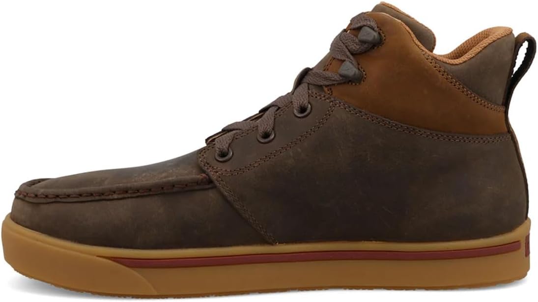 Ботинки Twisted X Men's 15 см, круглый носок, Nano Toe, Shitake & Distressed Saddle — фото 2