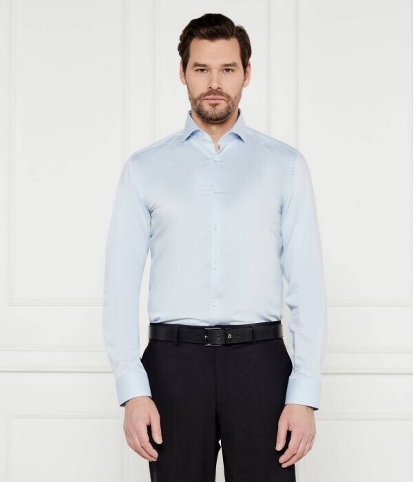

Рубашка Hugo Kason Slim Fit, голубой