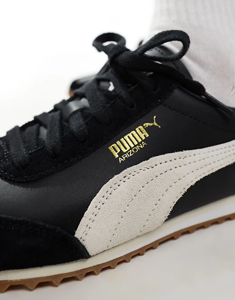 Кроссовки Puma Arizona Nylon в черно-белом цвете — фото 3