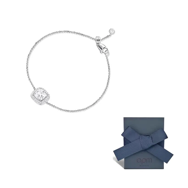 

Apm Monaco Серебряный браслет 925 пробы для женщин Silver White