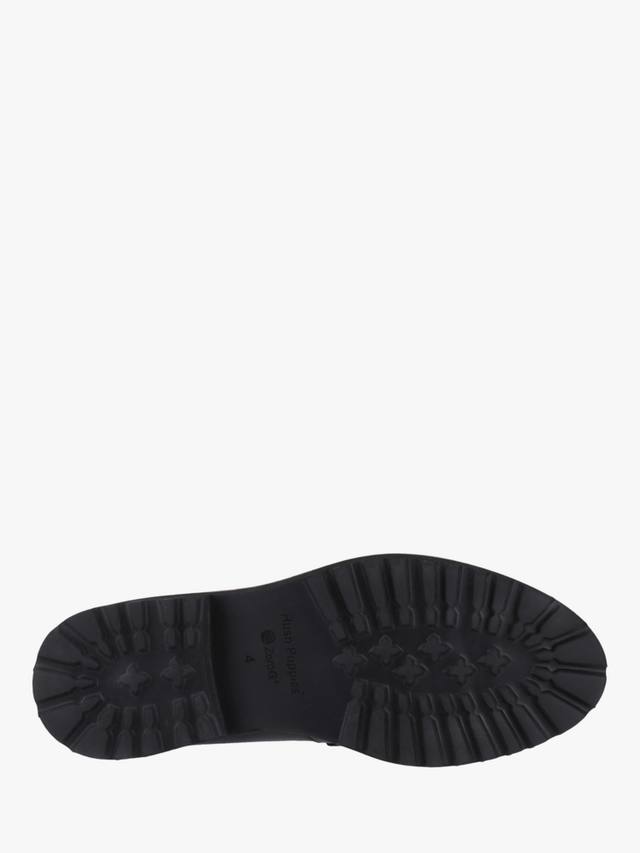 Ginny кожаные мокасины с массивными кисточками Hush Puppies, Black — фото 4