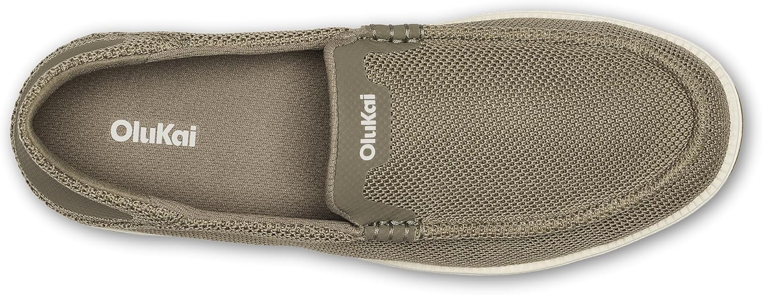 Мужские слипоны OLUKAI Kakaha Mesh с сетчатой верхней частью, легкая и универсальная обувь на каждый день, комфортная для носки весь день, Clay/Clay — фото 2
