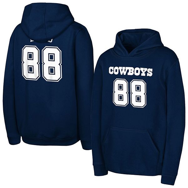 

Толстовка с капюшоном Youth Ceedee Lamb Navy Dallas Cowboys Mainliner с именем игрока и номером Outerstuff