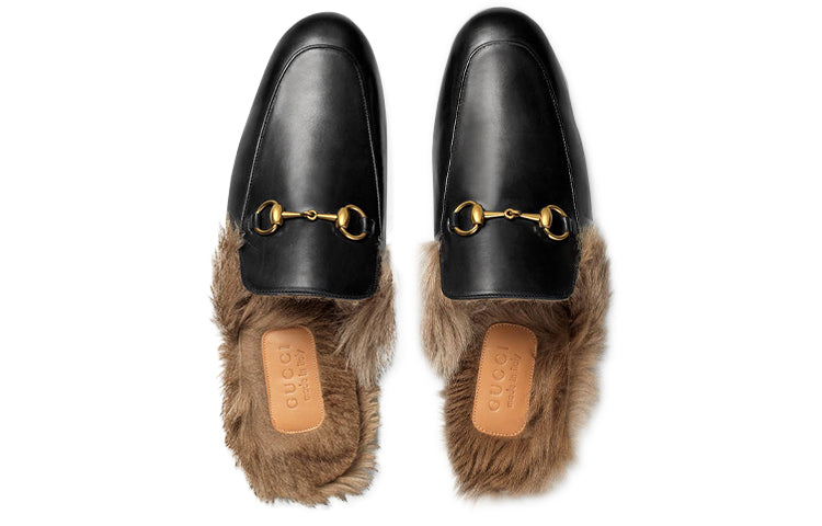 Сандалии Gucci Princetown Series Wool Slipper Black 397647-DKHH0-1063 — фото 4