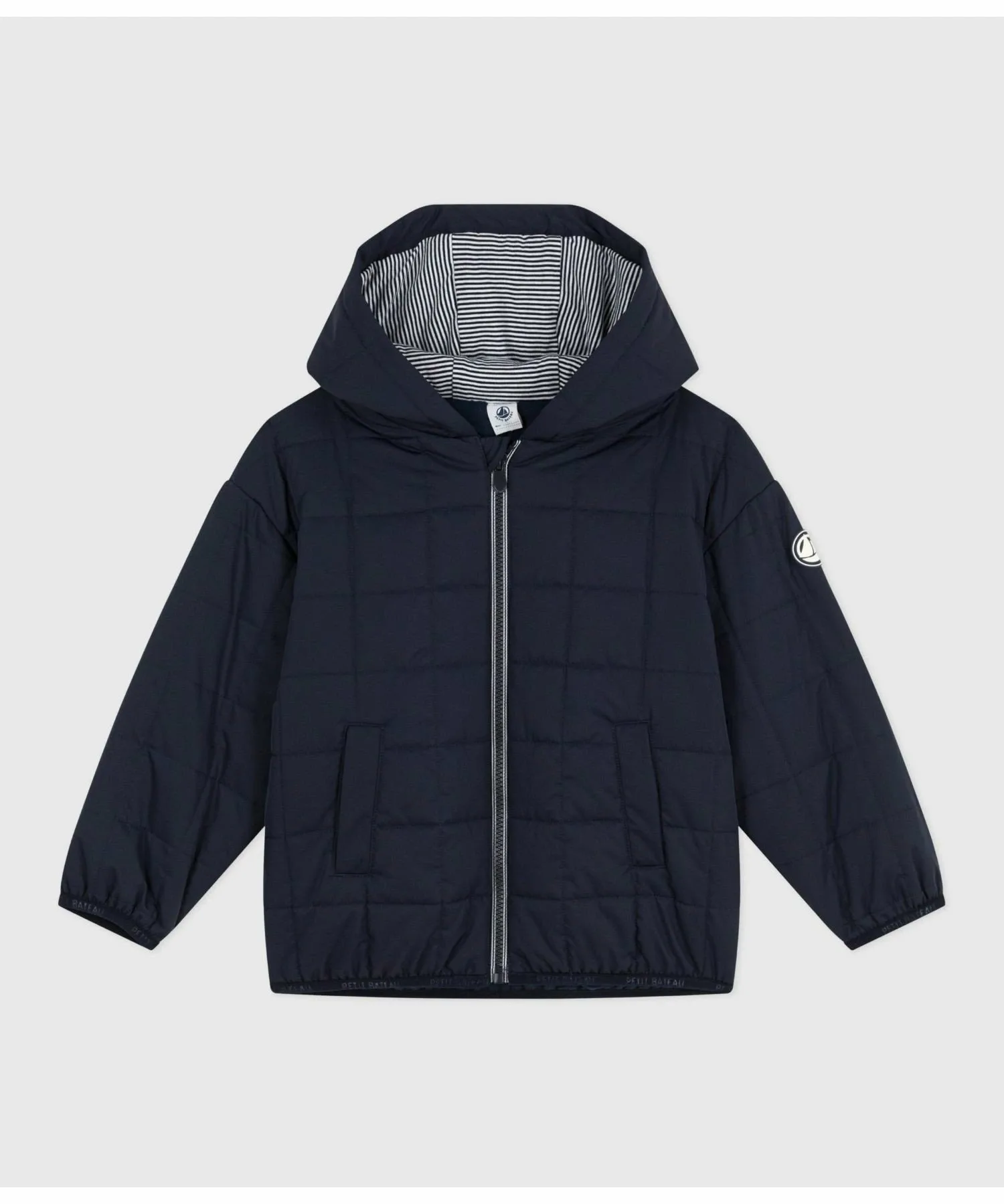 Стеганая куртка с капюшоном PETIT BATEAU, Navy