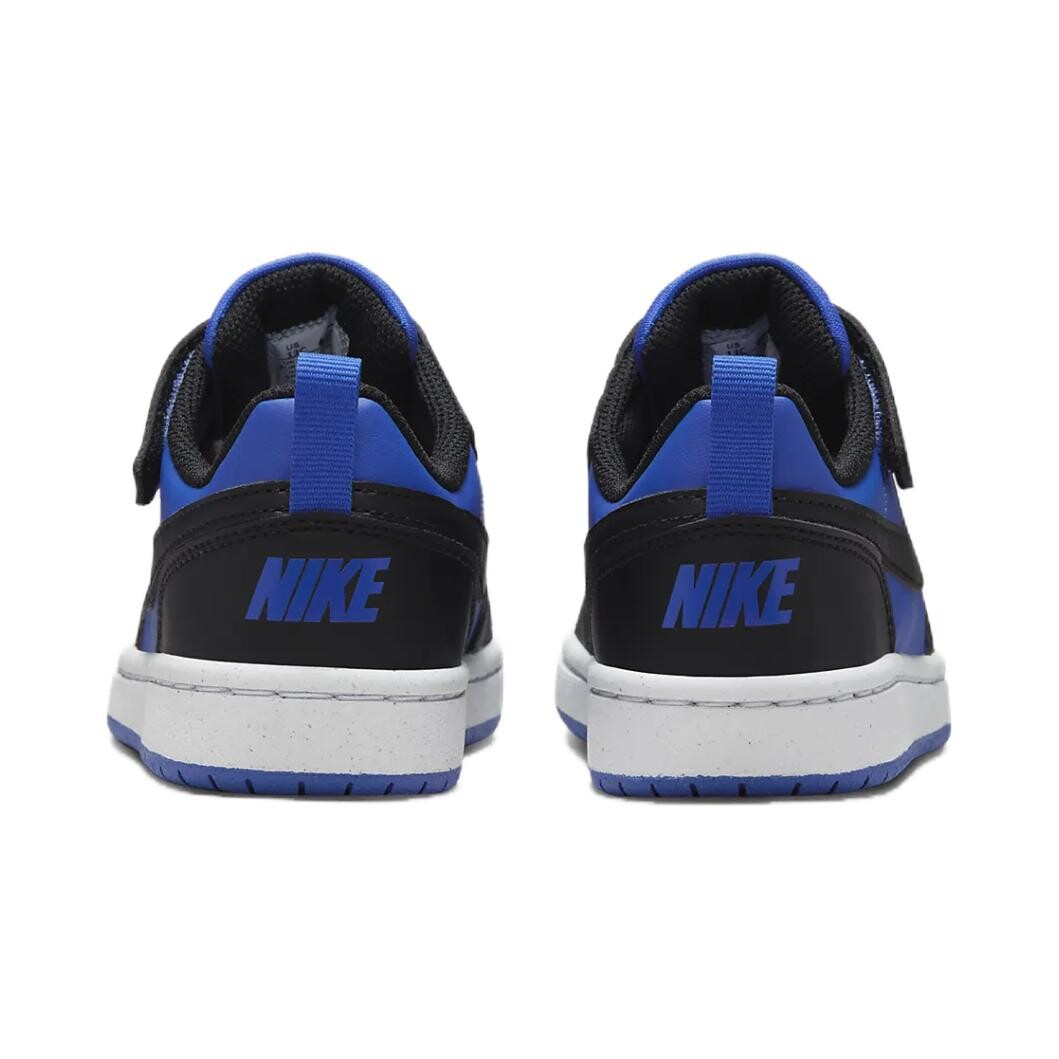 Кроссовки Nike Court Borough Kids Skateboarding Shoes PS Low-top Game Royal/White/Black, черный — фото 4