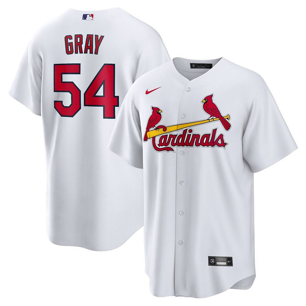 

Мужская домашняя копия джерси Nike Sonny Grey White St. Louis Cardinals Home Replica, цвет Crd White