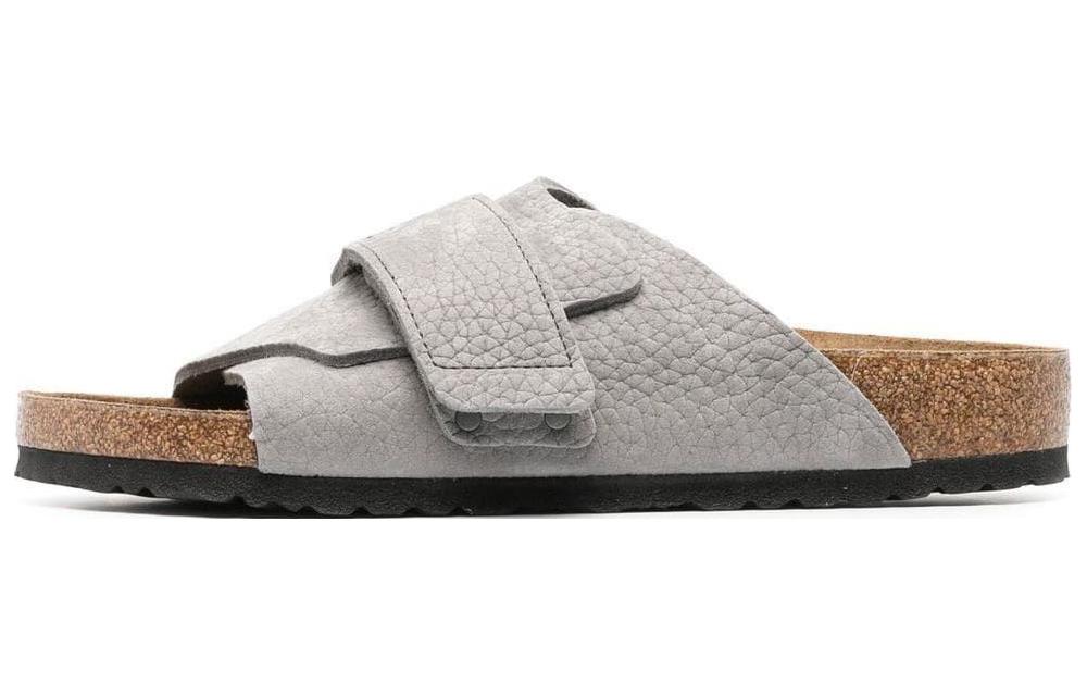 

Сандалии Kyoto Nubuk Leather ' Desert Buck Whale Gray' Birkenstock, Taupe