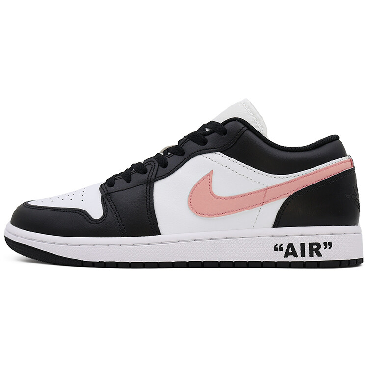 

Кроссовки Air Jordan 1 Vintage Basketball Shoes Men Low-top Pink/Black, розовый