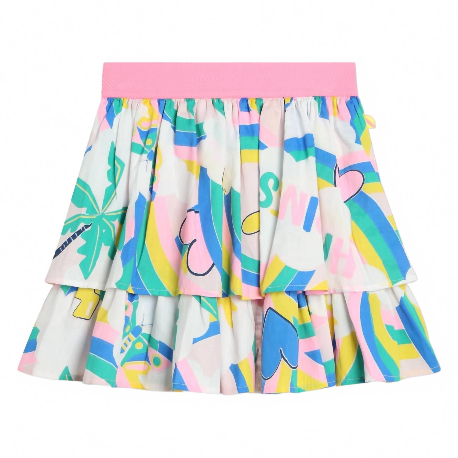

Девчачья юбка с радужным принтом Billieblush, мультиколор