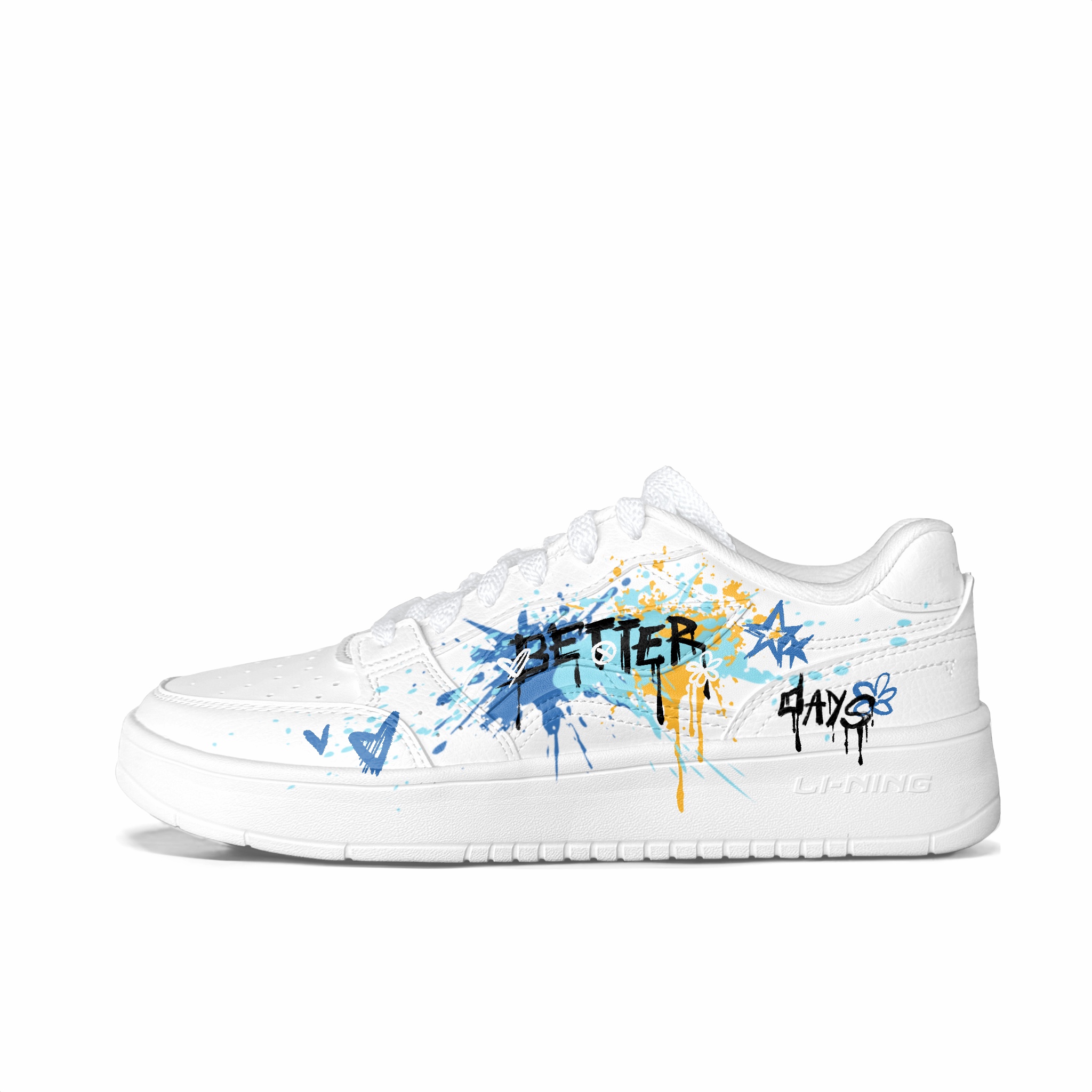 

Acer Truncatum устойчивые к истиранию нескользящие низкие кроссовки для скейтбординга мужские LINING, синий