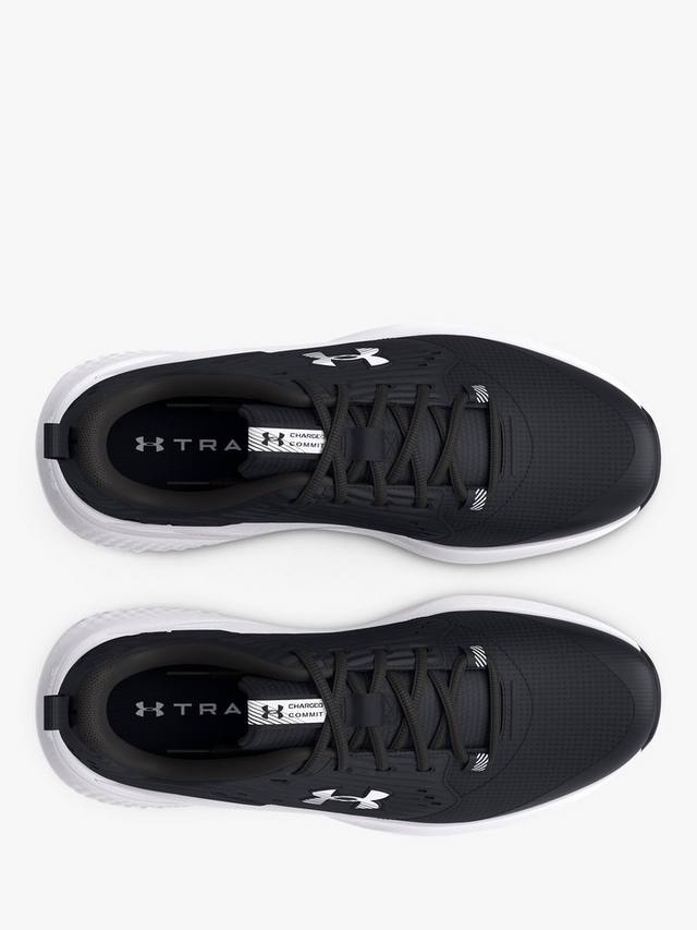 Заряженные мужские кроссовки для бега Under Armour, черный/белый — фото 4