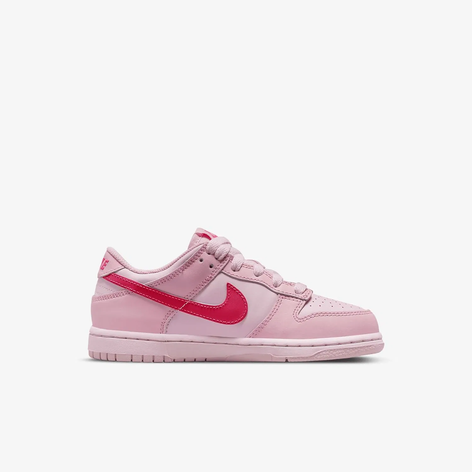 Детские кроссовки Nike Dunk Low, Pink Foam/White-Dark Beetroot — фото 3