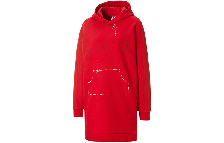 

Платье с длинными рукавами женское красное Puma