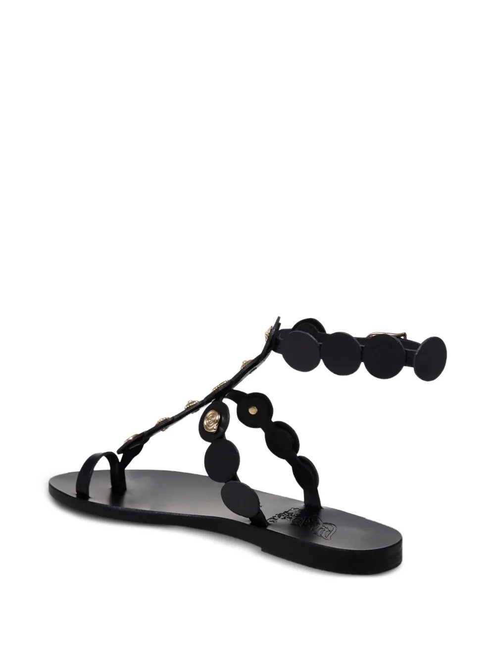 Сандалии с декорированной пряжкой Ancient Greek Sandals, черный — фото 3