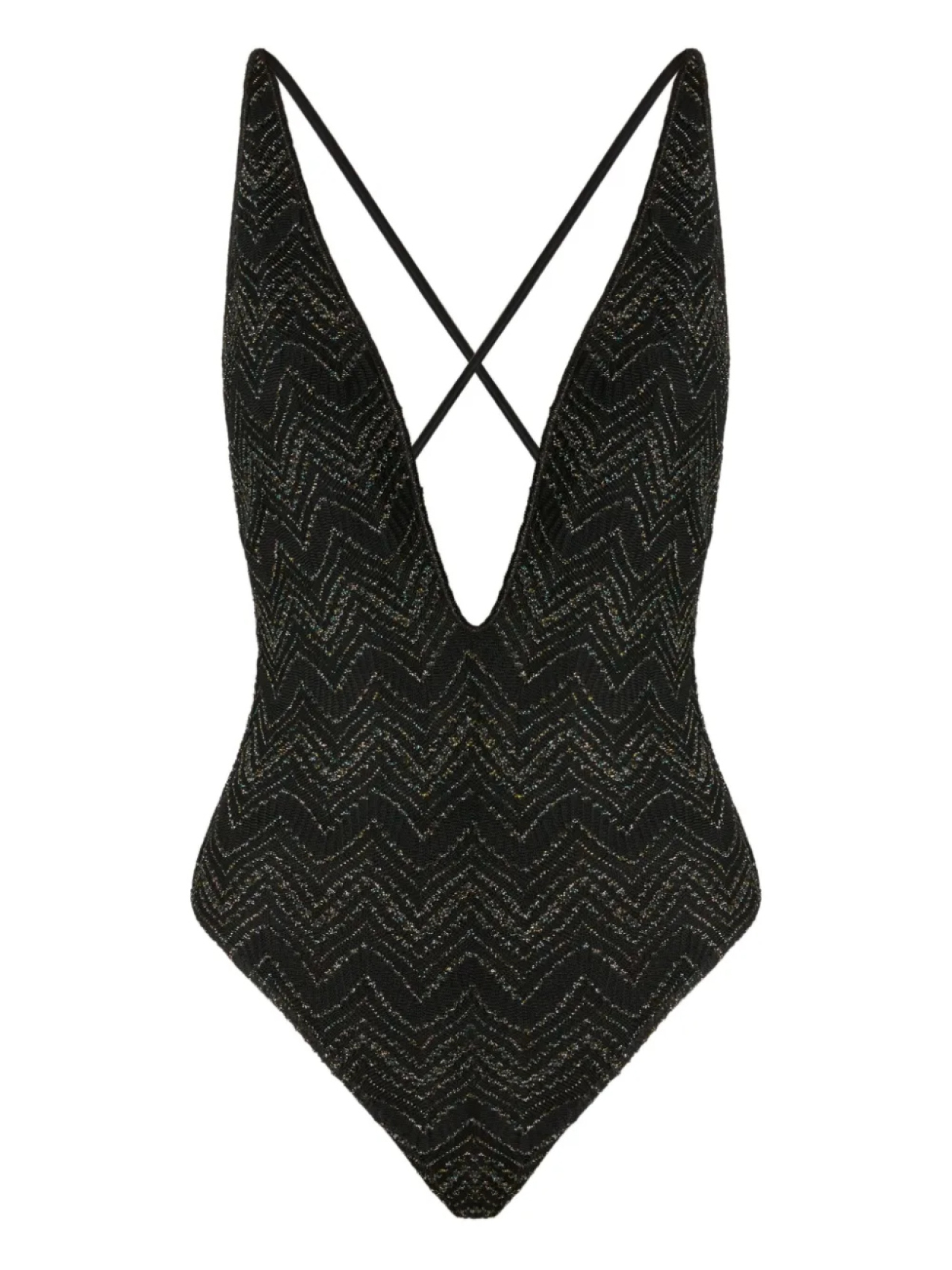 

Купальник с зигзагообразным узором Missoni, черный